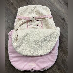 Adorable pink car seat cover